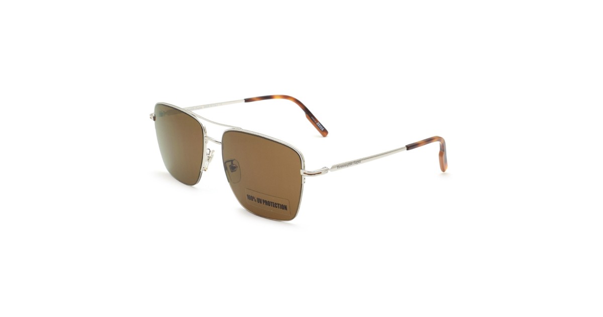 Zegna Sunglasses Men's Gold + Havana EZ0178-D-16E-60