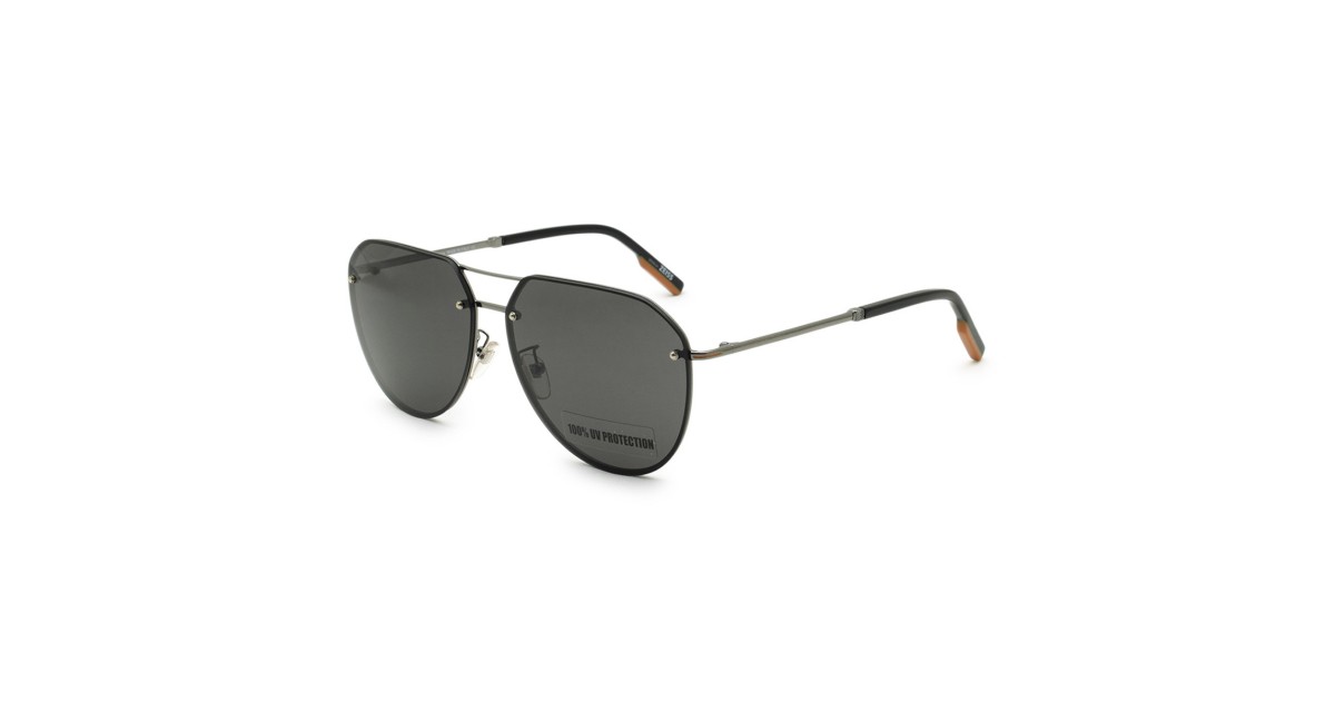 Zegna Sunglasses Unisex Gunmetal EZ0179-D-08C-63 | Sakurawatches.com
