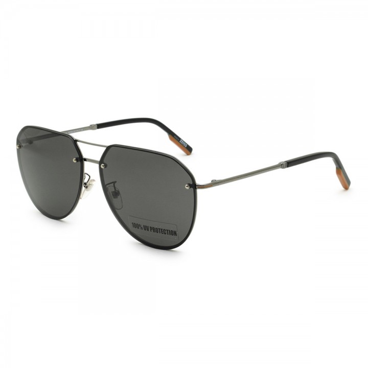 Zegna Sunglasses Unisex Gunmetal EZ0179-D-08C-63