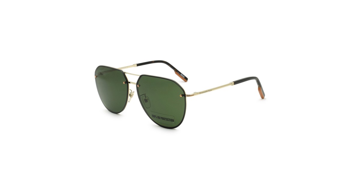 Zegna Sunglasses Unisex Gold EZ0179-D-32N-63 | Sakurawatches.com