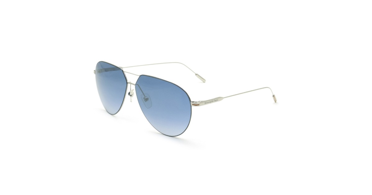 Zegna Sunglasses Men's Silver EZ0185-16X-62 | Sakurawatches.com