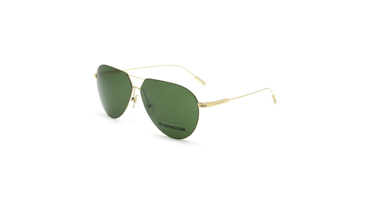 Zegna Sunglasses Men's Gold EZ0185-30N-62 | Sakurawatches.com