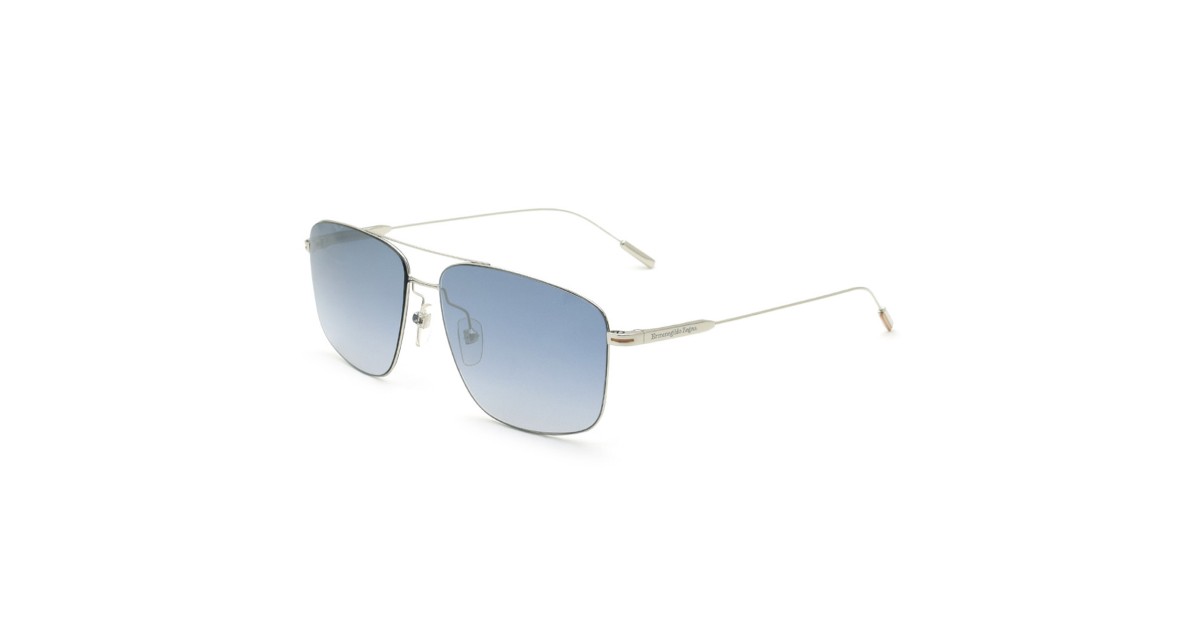 Zegna Sunglasses Men's Silver EZ0188-D-16W-60 | Sakurawatches.com