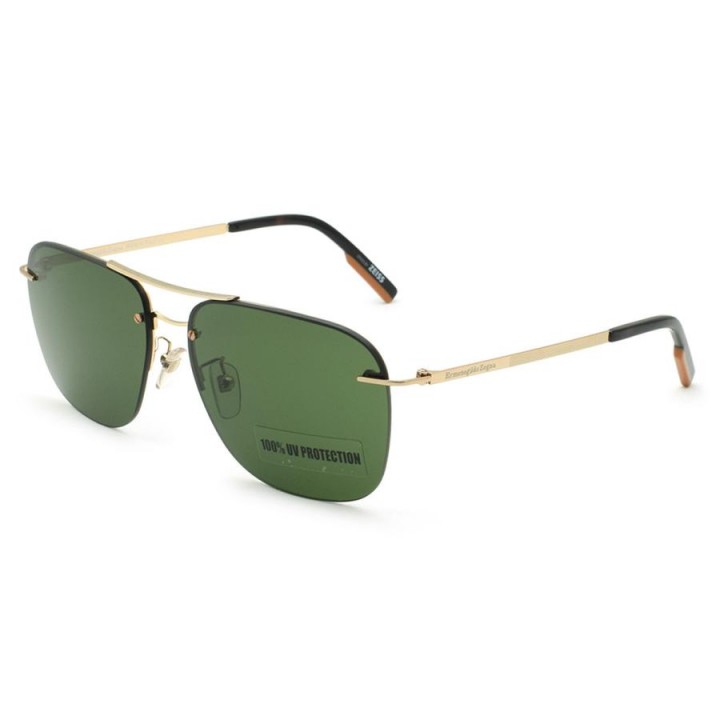 Zegna Sunglasses Men's Gold EZ0189-D-28N-60