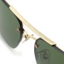 Zegna Sunglasses Men's Gold EZ0189-D-28N-60