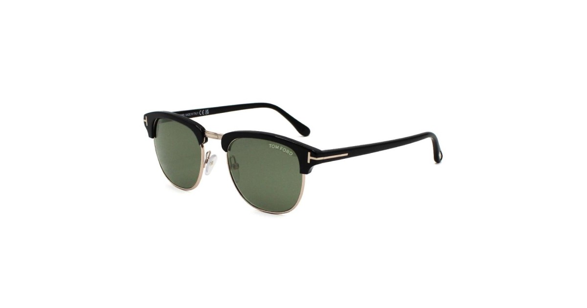Tom Ford Henry Sunglasses Unisex Black x Gold FT0248-05N-51