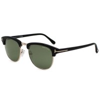 Tom Ford Henry Sunglasses Unisex Black x Gold FT0248-05N-51