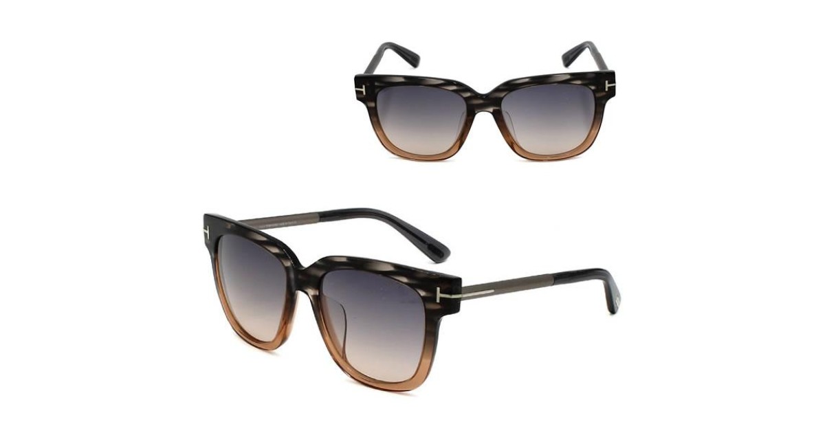 Tom Ford Sunglasses Unisex Gray-brown gradation FT0436-F-20B-54