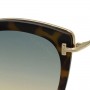 Tom Ford Sunglasses Ladie's Havana + Gold FT0657-53P-62