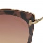 Tom Ford Sunglasses Ladie's Havana + Gold FT0657-55Z-62