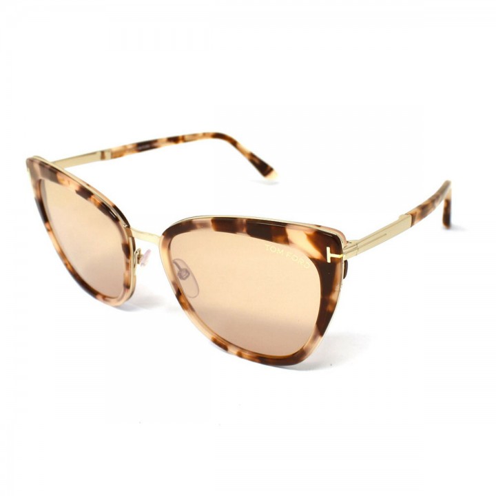 Tom Ford Sunglasses Unisex Havana + Gold FT0717-55G-57