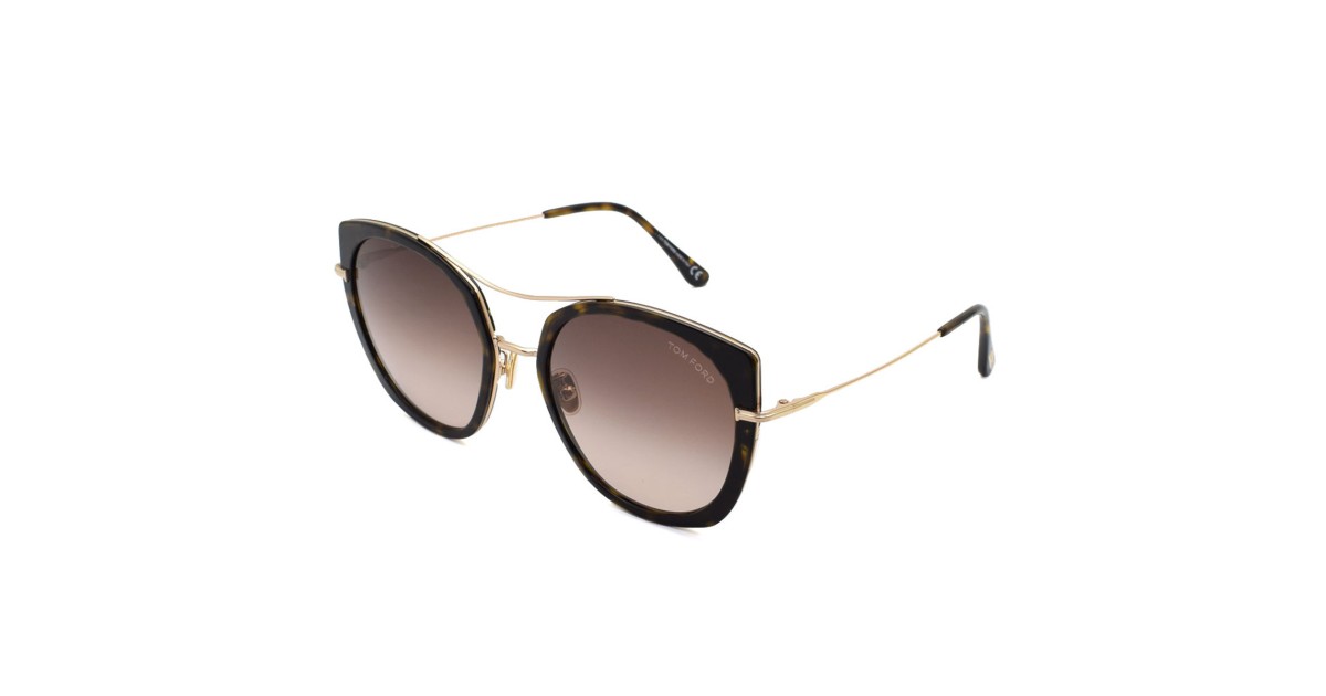 Tom Ford Sunglasses Unisex Havana + Gold FT0760-F-52F-58  display picture 3