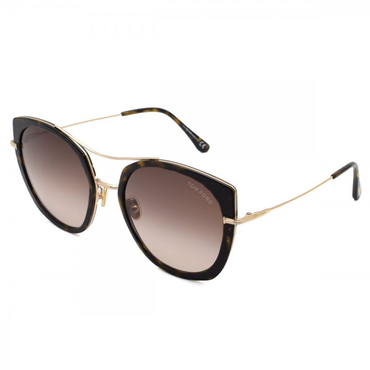 Tom Ford Sunglasses Unisex Havana + Gold FT0760-F-52F-58