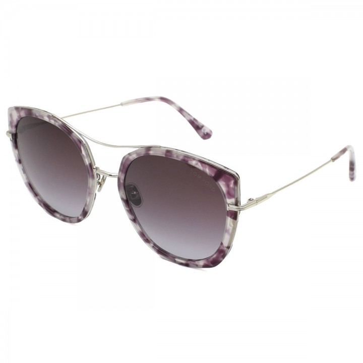 Tom Ford Sunglasses Unisex Marble + Silver FT0760-F-56T-58