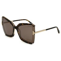 Tom Ford Sunglasses Unisex Havana FT0766-56J-63