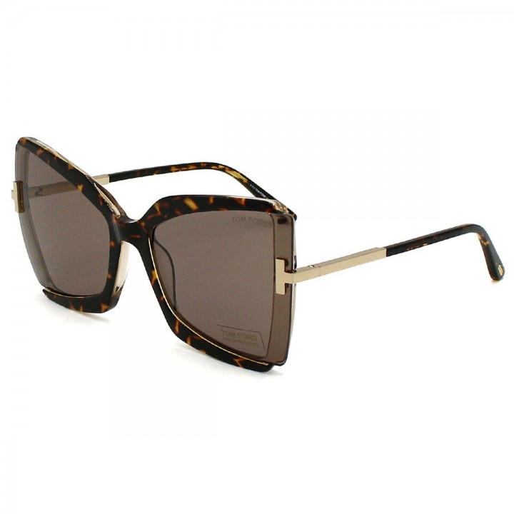 Tom Ford Sunglasses Unisex Havana FT0766-56J-63