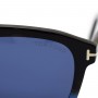 Tom Ford Sunglasses Women's Black + Clear Blue FT0776-F-55V-58
