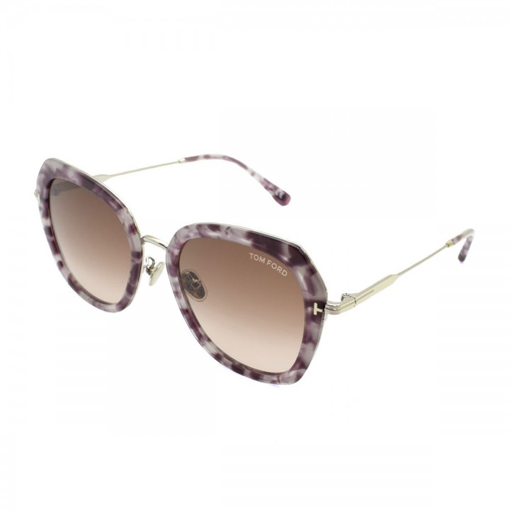 Tom Ford Sunglasses Ladie's Marble + Silver FT0792-F-55F-55