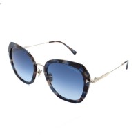 Tom Ford Sunglasses Ladie's Blue + Marble + Silver FT0792-F-56W-55