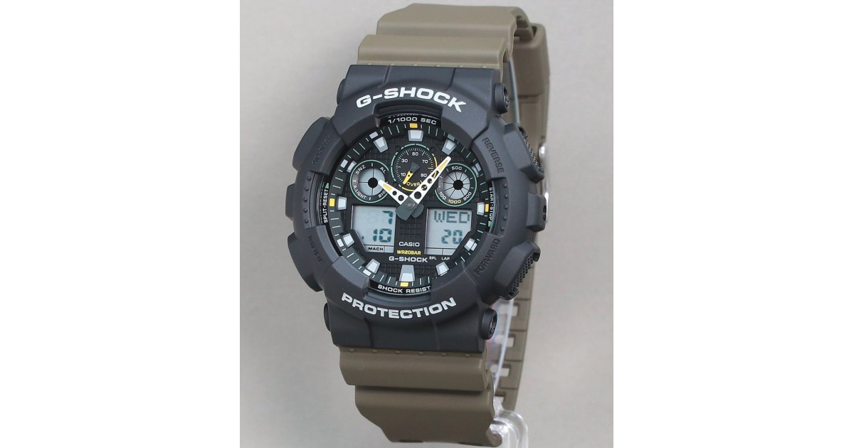 Casio G-Shock Analog-Digital GA-100TU-1A3JF | Sakurawatches.com