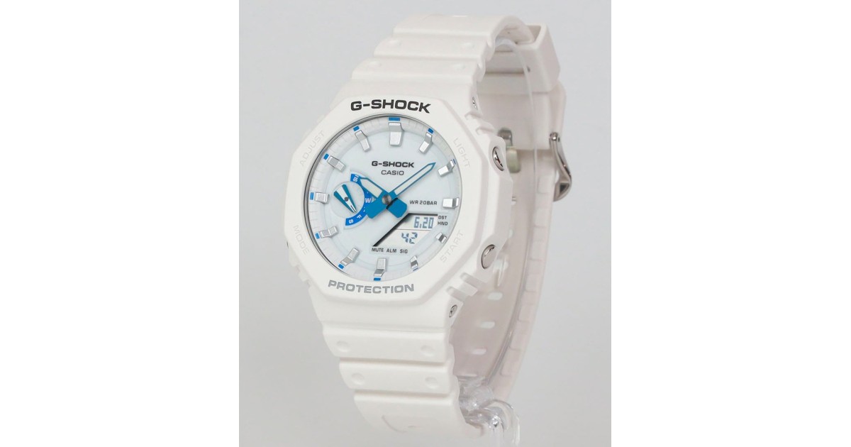 G-SHOCK GA-2100HDS-7AJF ホワイト Casio G-Shock Analog-Digital Hidden Glow Series GA-2100HDS-7AJF