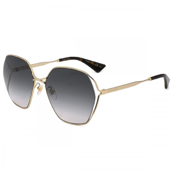Gucci Sunglasses Unisex Gold GG0818SA-001