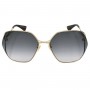 Gucci Sunglasses Unisex Gold GG0818SA-001