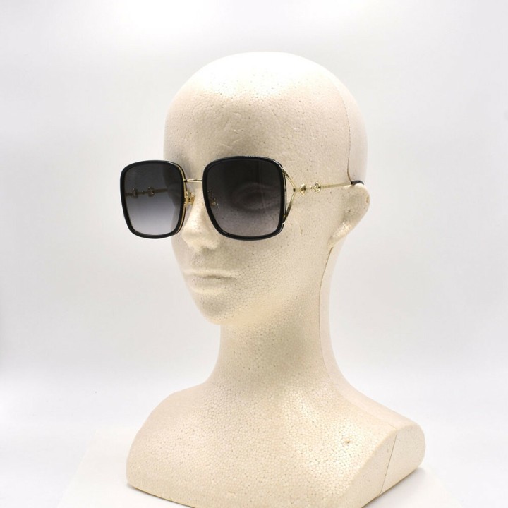 Gucci GG1016SK Women Sunglasses Black/Gold Grey Gradient main image 0