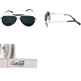 GaGa MILANO Sunglasses Unisex Black LU54ACBK000-BLACK