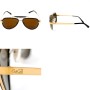 GaGa MILANO Sunglasses Unisex Gold LU54ACBKGO0-BLACK-FL