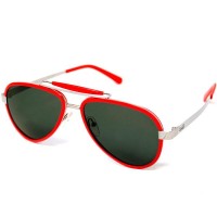 GaGa MILANO Sunglasses Unisex Silver LU54ACRD000-RED