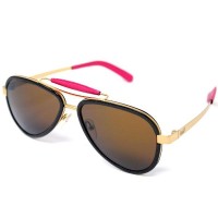 GaGa MILANO Sunglasses Unisex Gold LU54TCGOFXF-FUXIAL-FL