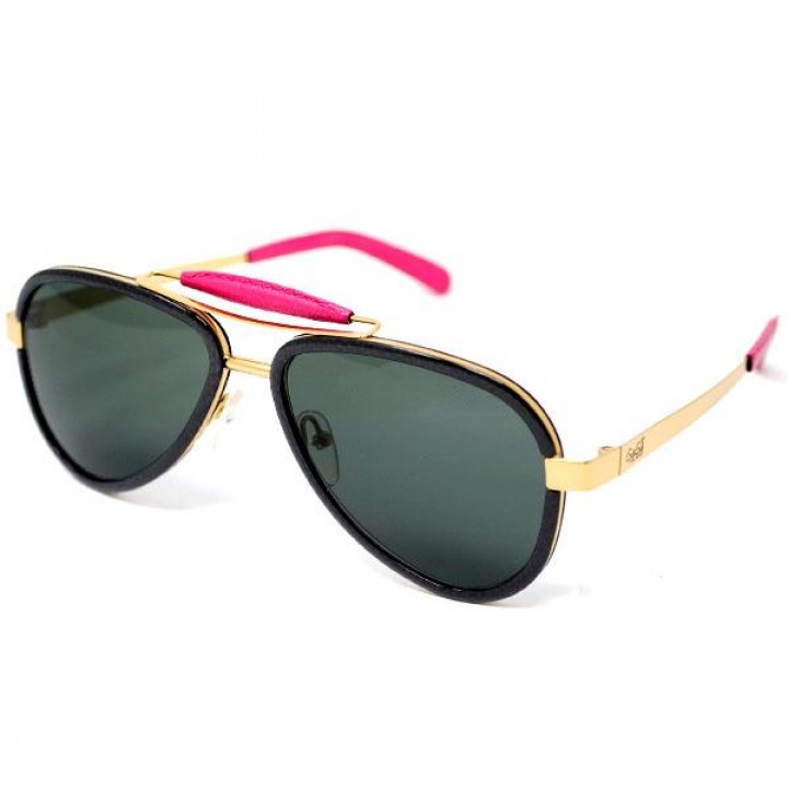 GaGa MILANO Sunglasses Unisex Gold LU54TCGOFXN-FUXIAL