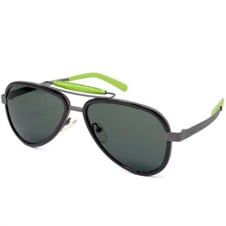 GaGa MILANO Sunglasses Unisex Gray LU54TCGYGRN-GREEN