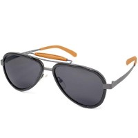 GaGa MILANO Sunglasses Unisex Gray LU54TCGYNTN-NATURAL