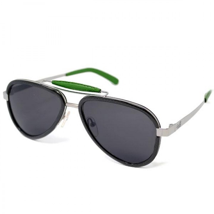 GaGa MILANO Sunglasses Unisex Silver LU54TCSHGRN-GREEN