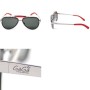 GaGa MILANO Sunglasses Unisex Silver LU54TCSHRDN-RED