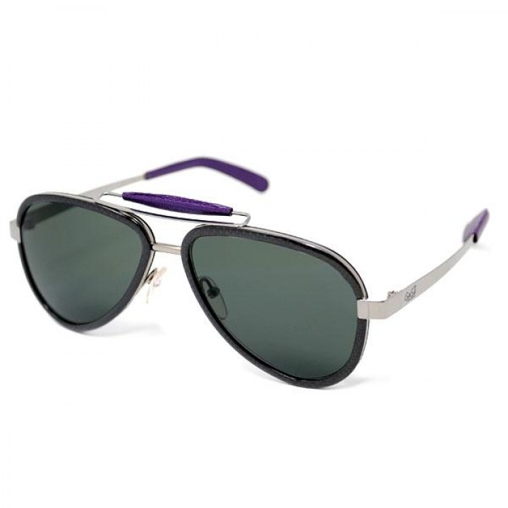 GaGa MILANO Sunglasses Unisex Silver LU54TCSHVTN-VIOLET