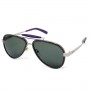 GaGa MILANO Sunglasses Unisex Silver LU54TCSHVTN-VIOLET