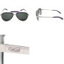 GaGa MILANO Sunglasses Unisex Silver LU54TCSHVTN-VIOLET