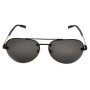 Montblanc Sunglasses Unisex Black + Silver MB0018S-001