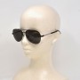Montblanc Sunglasses Unisex Black + Silver MB0018S-001