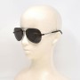 Montblanc Sunglasses Unisex Black + Silver MB0018S-005