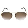 Montblanc Sunglasses Unisex Black + Gold MB0018S-006