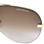 Montblanc Sunglasses Unisex Black + Gold MB0018S-006