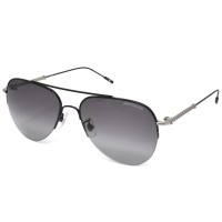 Montblanc Sunglasses Men's Silver + Black MB0037S-003