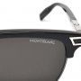 Montblanc Sunglasses Men's Black + Silver MB0040S-001