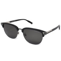 Montblanc Sunglasses Men's Black + Silver MB0040S-005