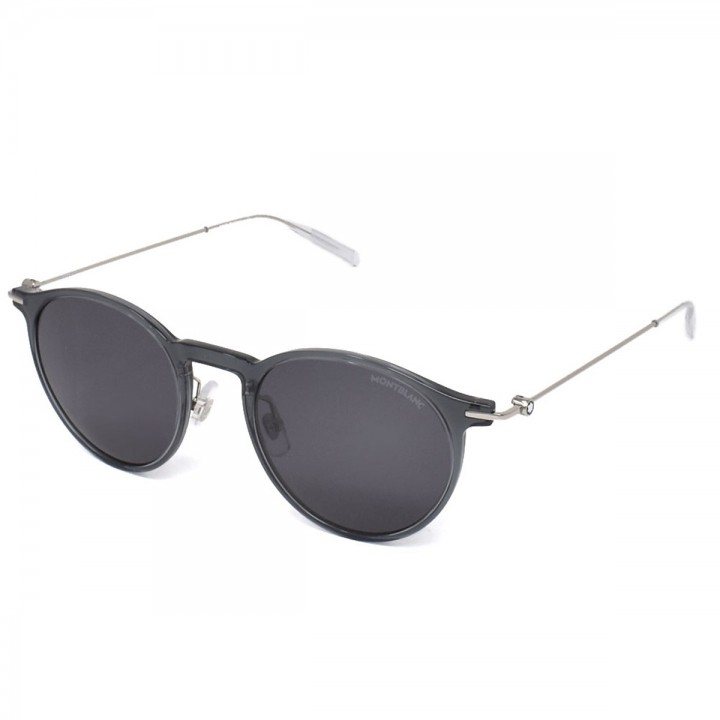 Montblanc Sunglasses Men's Gray + Silver MB0097S-001