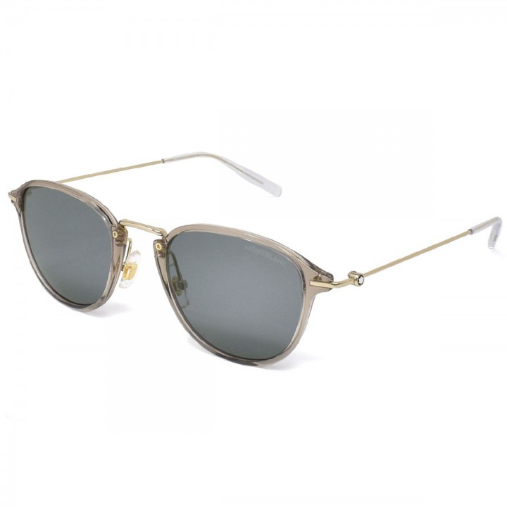 Montblanc Sunglasses Unisex Beige + Gold MB0155S-003